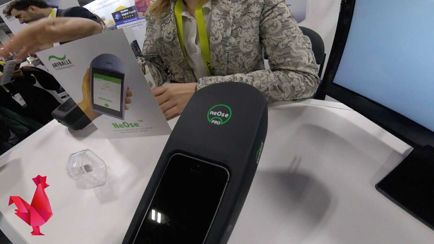 CES 2017 : le nez électronique NeOse d'Aryballe, sur l'espace French Tech