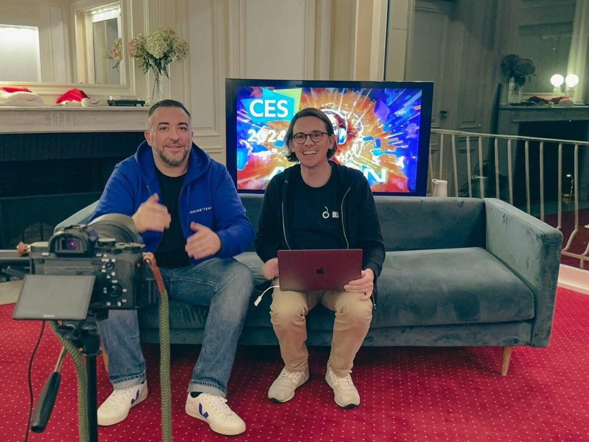 CES 2024, tournage en salle de presse