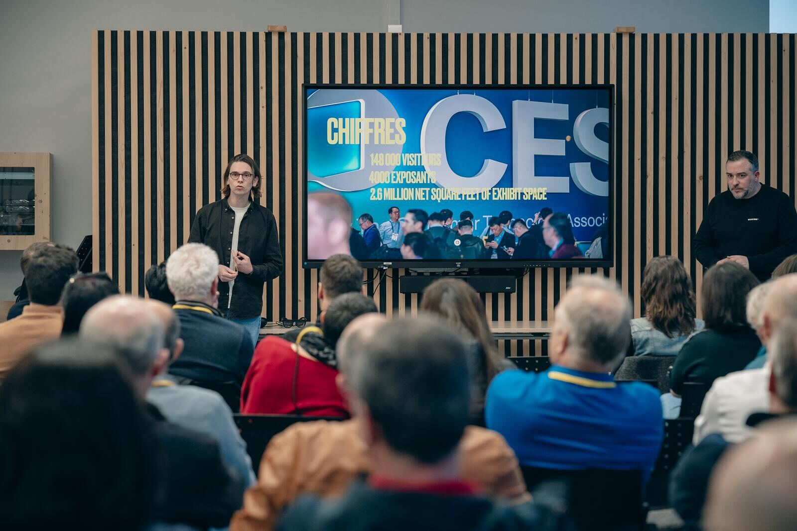 Sur scène pour le débrief du CES 2026, voir la page des salons
