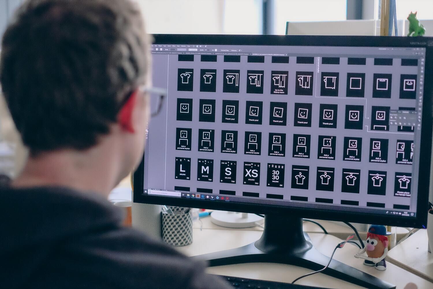 Conception des éléments graphiques affichés par le cintre