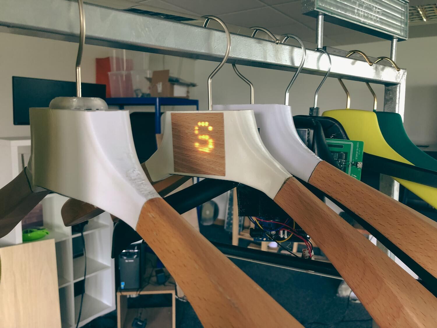Un des premiers prototypes fonctionnels, avec un afficheur de taille