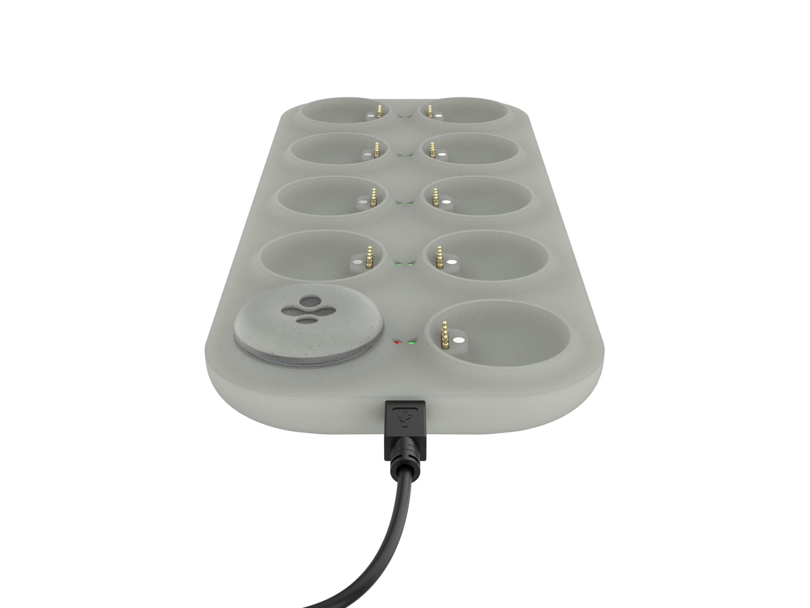 Rendu du socle de recharge, une rune posée